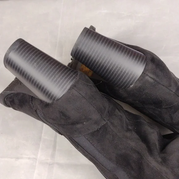 Torrid Charcoal Heeled Boots - Picture 5 of 8